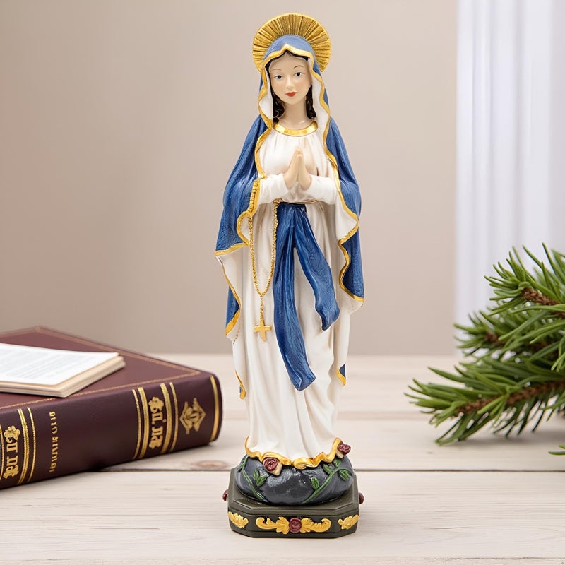 Comfy Hour 6" Religious Praying Virgin Mary Statue, The Blessed Mother, Home Madonna Figurine - Image 5